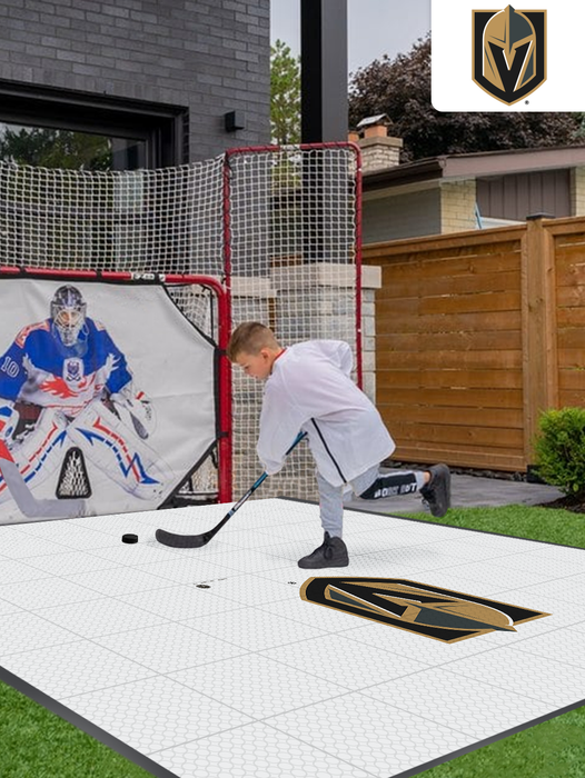 NHL Vegas Golden Knights (large-sized logo) Hockey Training Surface