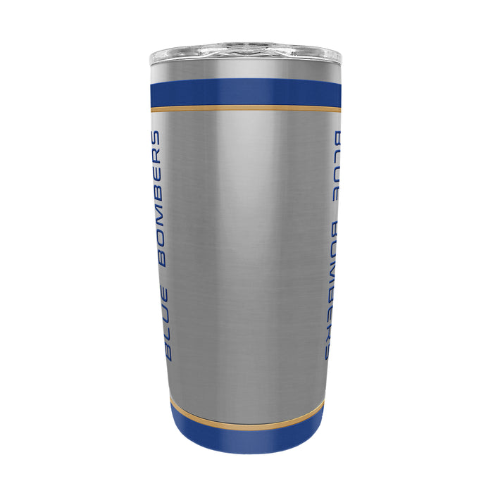 CFL Winnipeg Blue Bombers 20 Oz Stainless Steel Tumbler