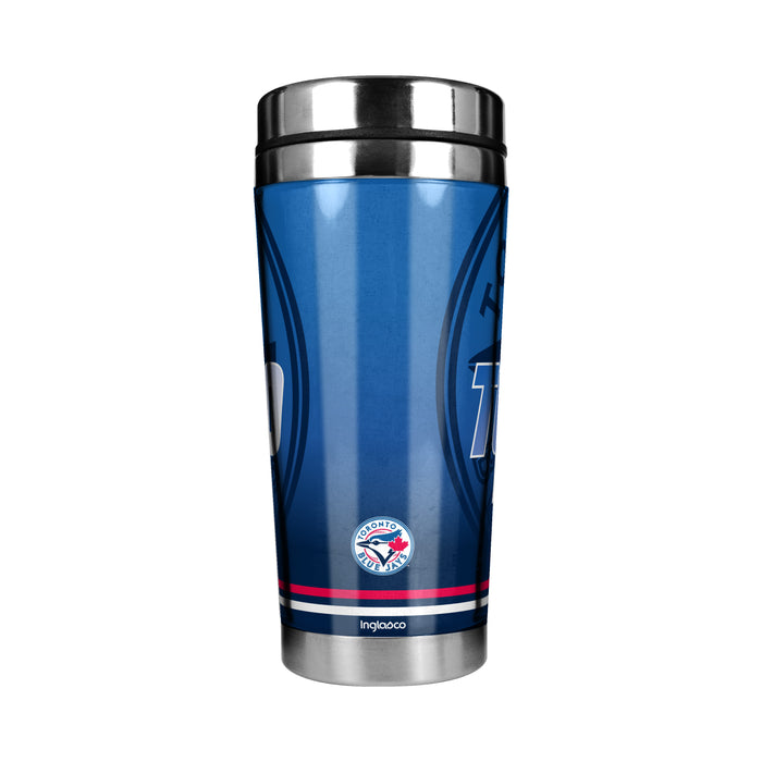 MLB Toronto Blue Jays 16 Oz Stainless Steel Tumbler Full Wrap Insert