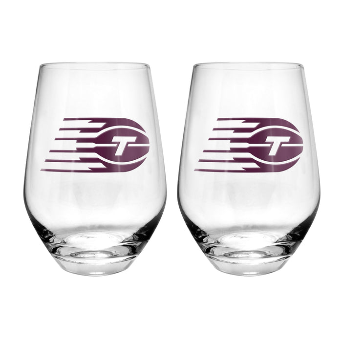 WNBA Toronto Tempo 19 Oz 2 Wine Glass Stemless Collection Pack