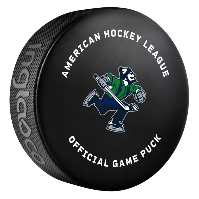 AHL Abbotsford Canucks 2026-27 Official Game Hockey Puck In Cube