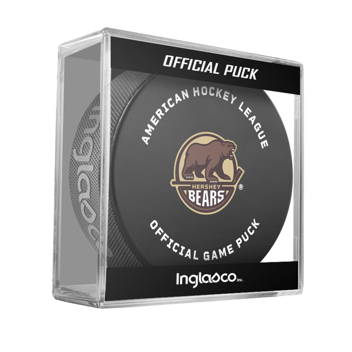 AHL Hershey Bears 2026-27 Official Game Hockey Puck In Cube