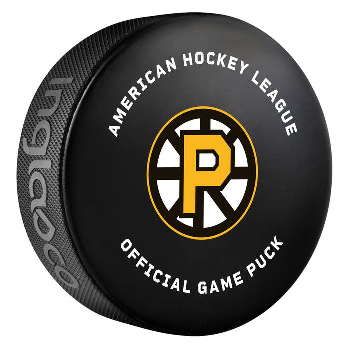 AHL Providence Bruins 35th Anniversary 2026-27 Official Game Hockey Puck In Cube