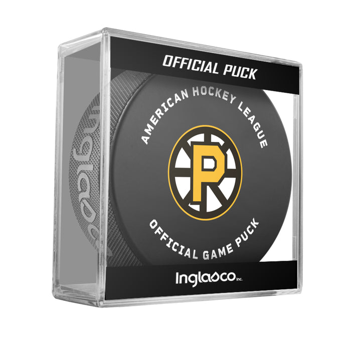 AHL Providence Bruins 35th Anniversary 2026-27 Official Game Hockey Puck In Cube