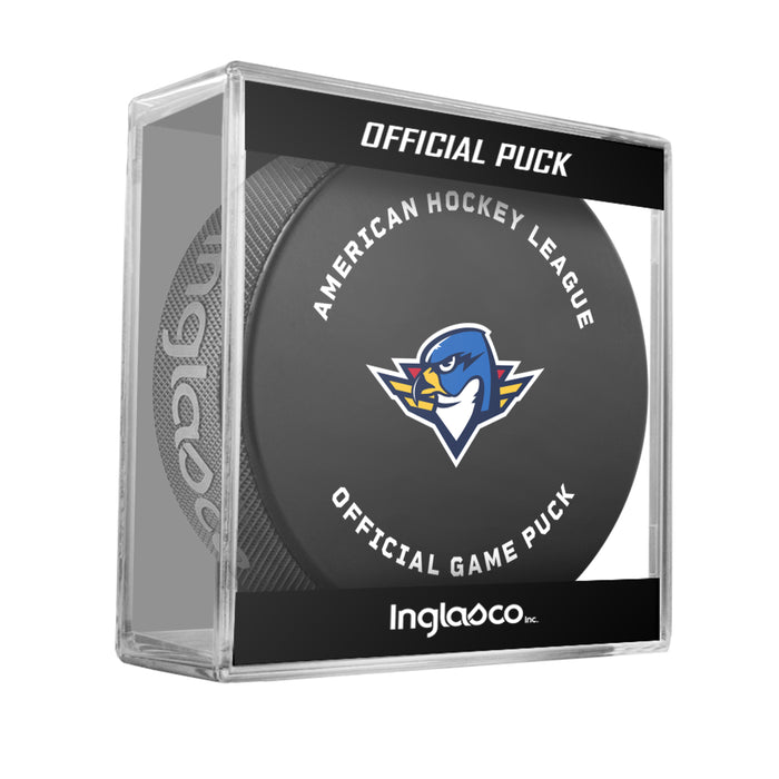 AHL Springfield Thunderbirds 2026-27 Official Game Hockey Puck In Cube