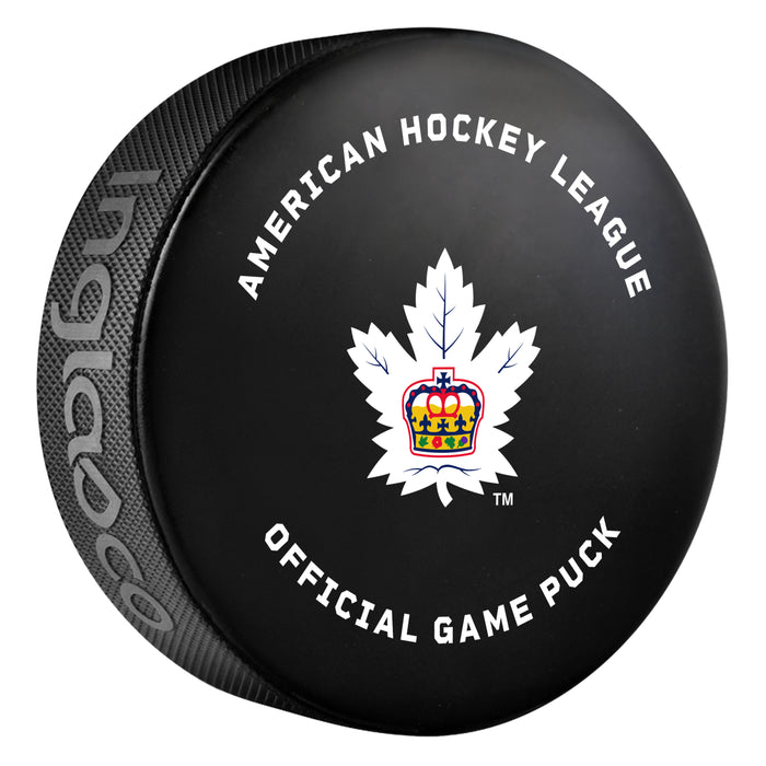 AHL Toronto Marlies 2026-27 Official Game Hockey Puck In Cube