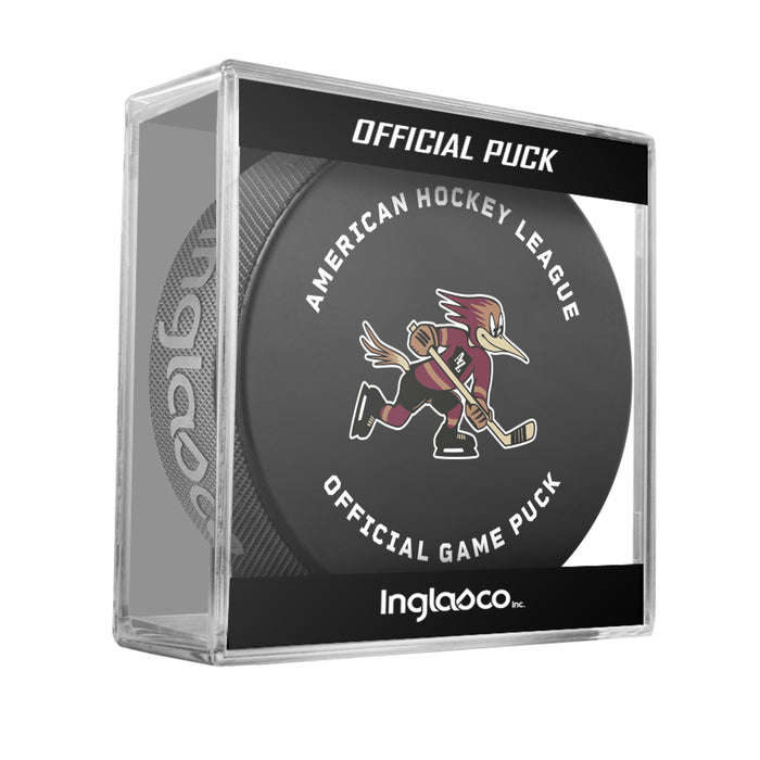 AHL Tucson Roadrunners 2026-27 Official Game Hockey Puck In Cube