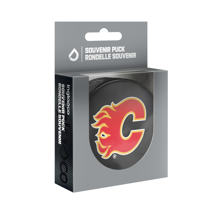 NHL Calgary Flames Classic Souvenir Collector Hockey Puck