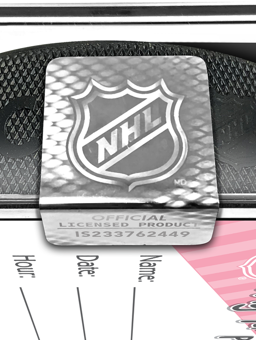 NHL Buffalo Sabres Officially Licensed 2023-2024 Team Game Puck Design In Cube - New Fan Pink