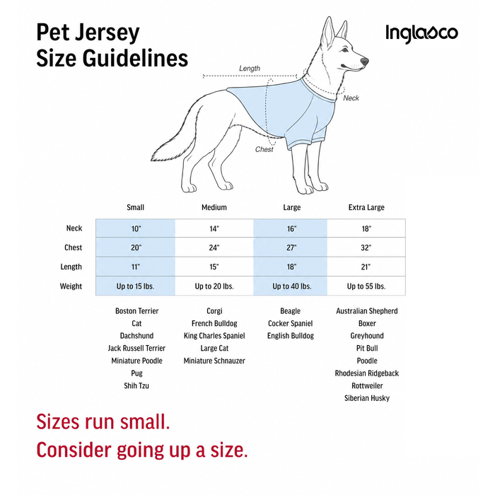 NHL Ottawa Senators Pet Jersey Extra Large