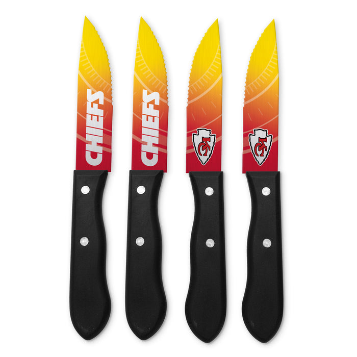 NFL Kansas City Chiefs 4 pc Steak Knives