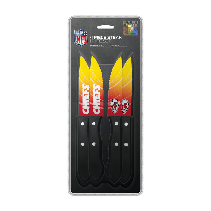 NFL Kansas City Chiefs 4 pc Steak Knives