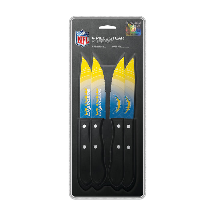 NFL Los Angeles Chargers 4 pc Steak Knives