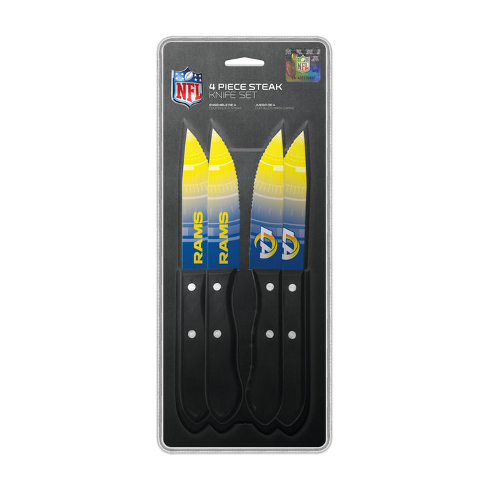 NFL Los Angeles Rams 4 pc Steak Knives