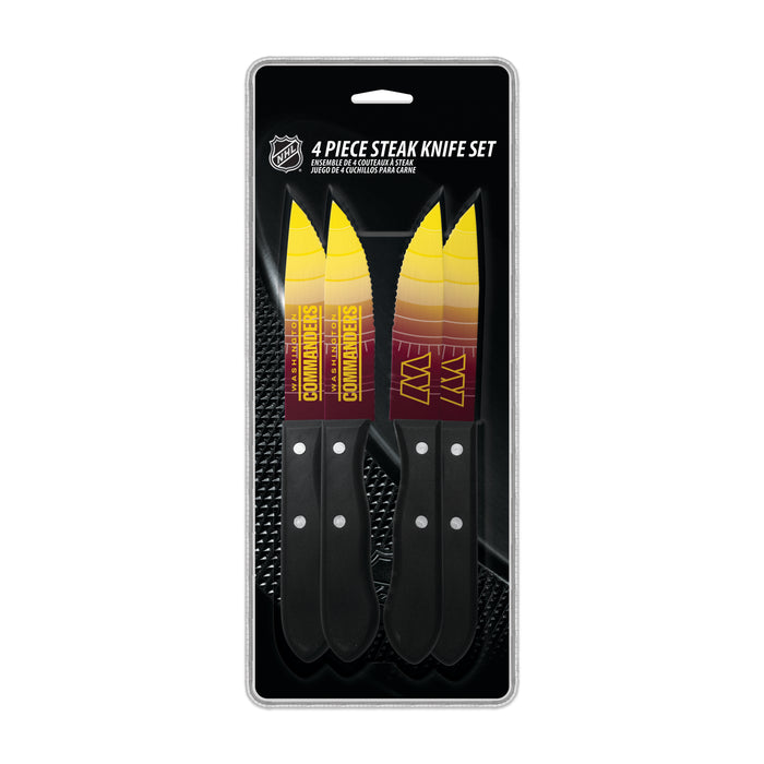 NFL Washington Commanders 4 pc Steak Knives