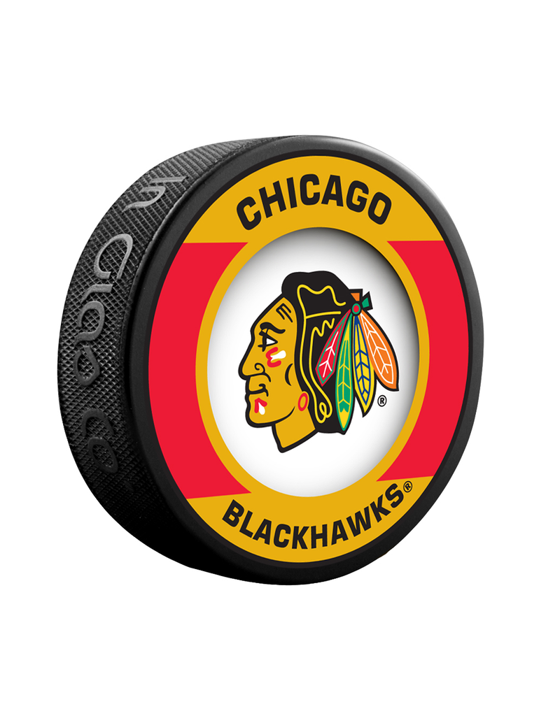 NHL Chicago Blackhawks Retro Souvenir Collector Hockey Puck