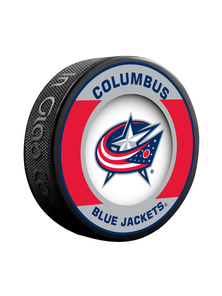 NHL Columbus Blue Jackets Retro Souvenir Collector Hockey Puck