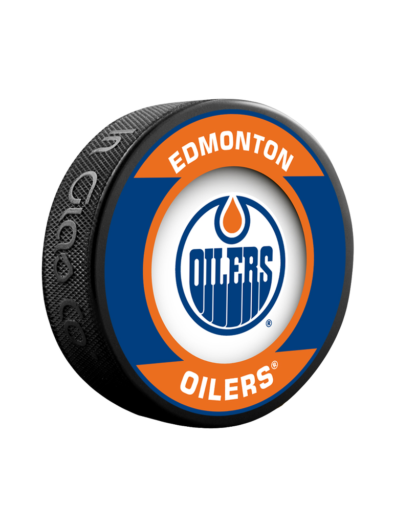 NHL Edmonton Oilers Retro Souvenir Collector Hockey Puck