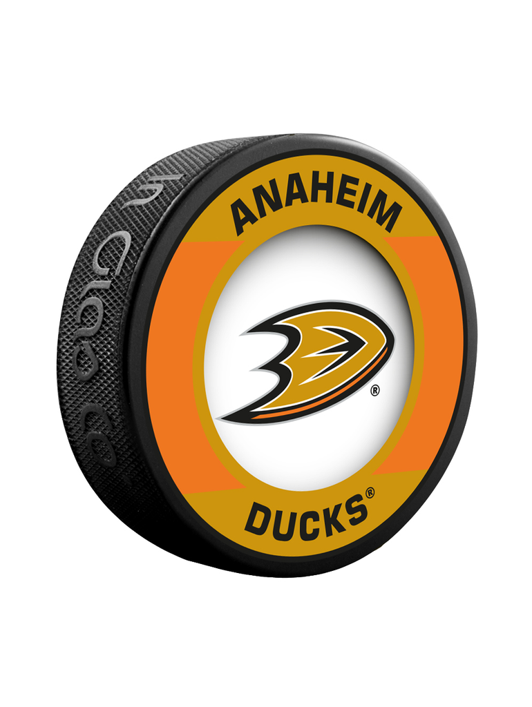 NHL Anaheim Ducks Retro Souvenir Collector Hockey Puck