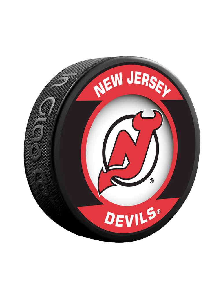 NHL New Jersey Devils Retro Souvenir Collector Hockey Puck