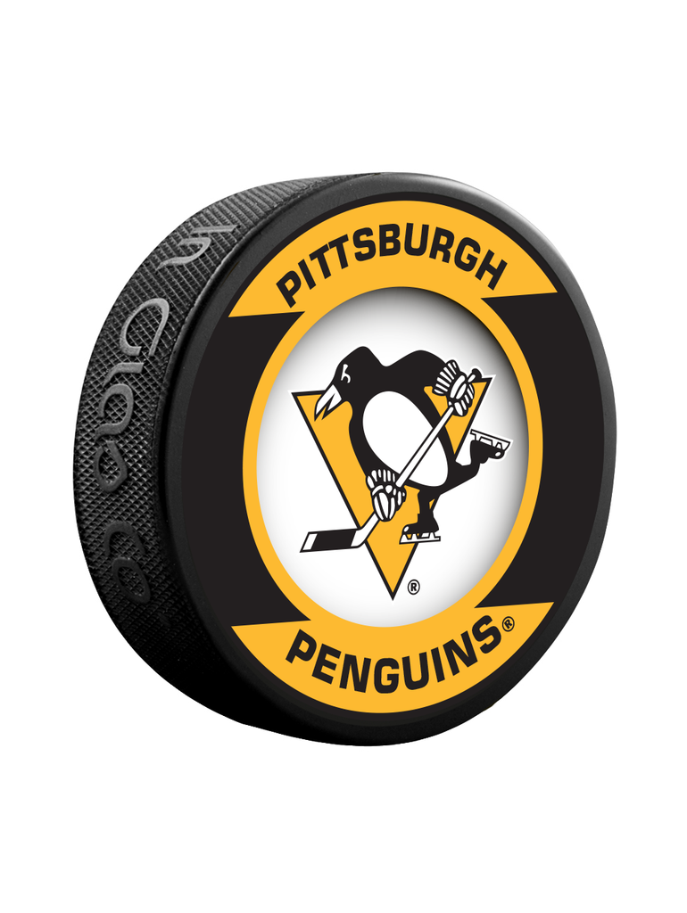 NHL Pittsburgh Penguins Retro Souvenir Collector Hockey Puck
