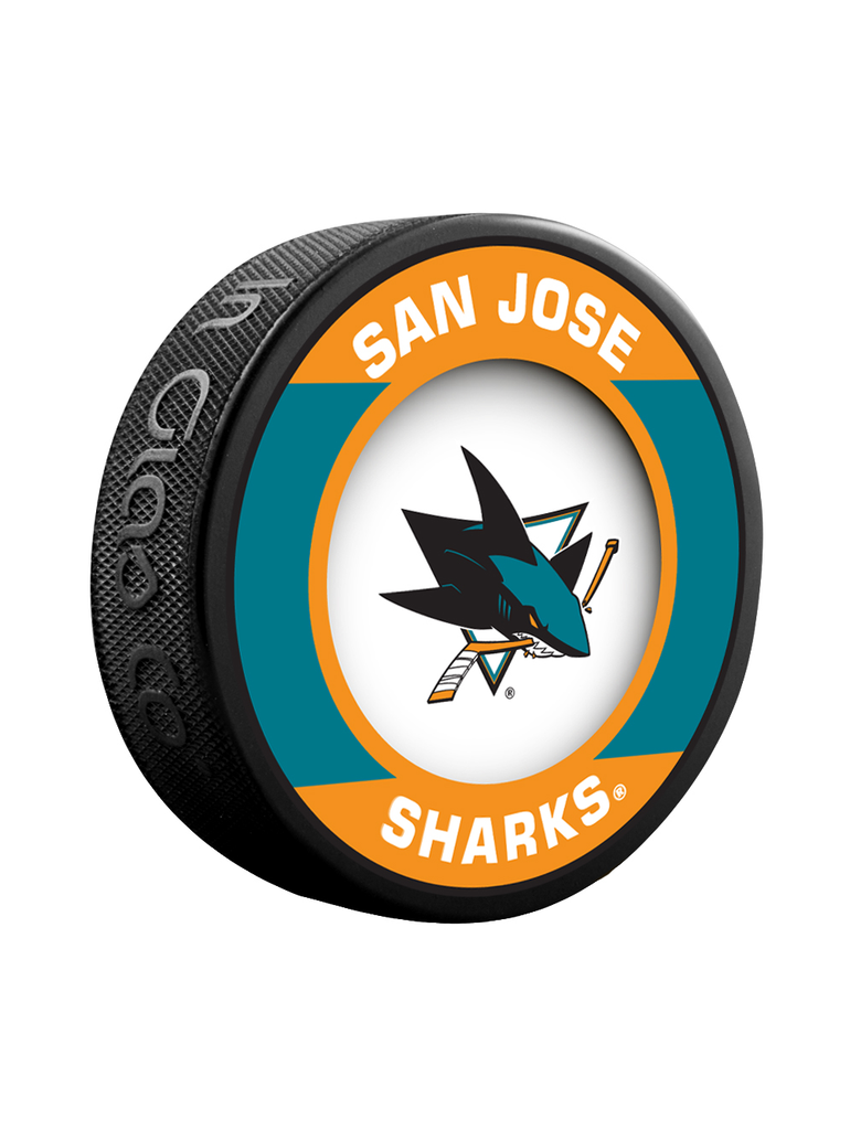 NHL San Jose Sharks Retro Souvenir Collector Hockey Puck