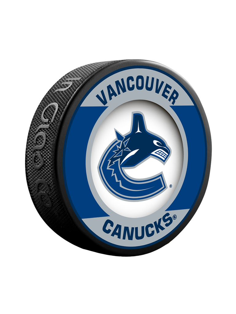 NHL Vancouver Canucks Retro Souvenir Collector Hockey Puck