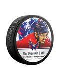 NHLPA Alex Ovechkin #8 Washington Capitals Souvenir Hockey Puck In Cube