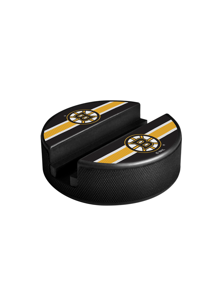 NHL Boston Bruins Hockey Puck Media Device Holder