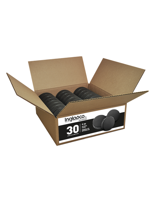Box Of 30 Official Slovakian 6oz Hockey Pucks