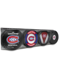 NHL Montreal Canadiens Souvenir Hockey Puck Collector's 4-Pack