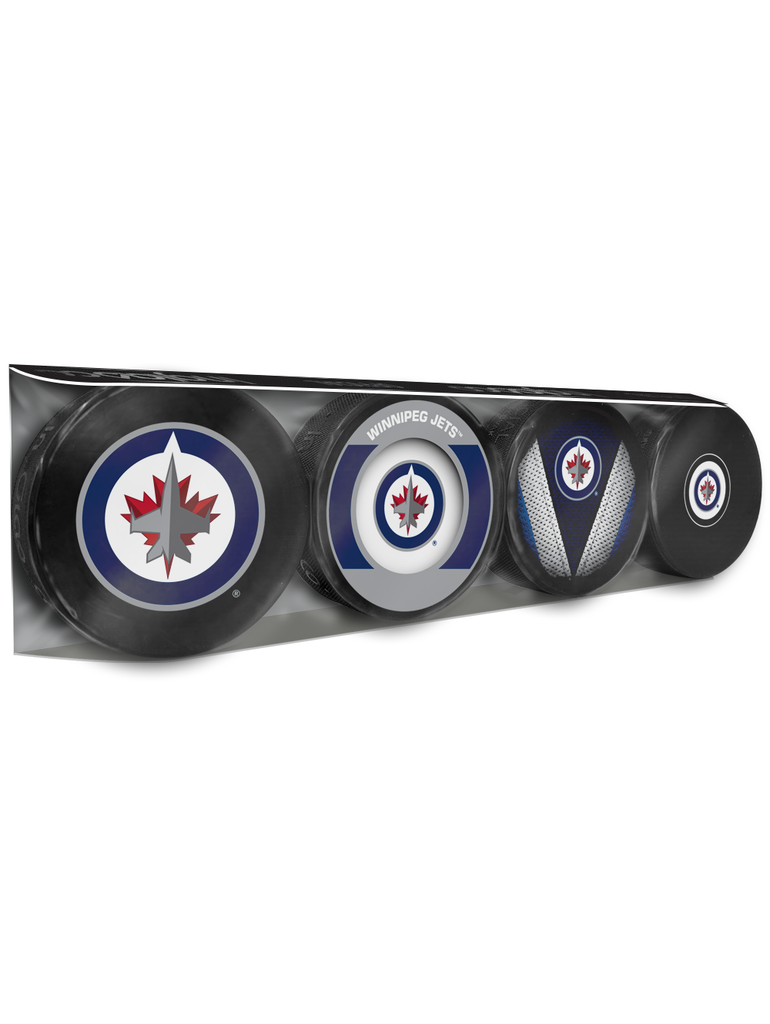 NHL Winnipeg Jets Souvenir Hockey Puck Collector's 4-Pack