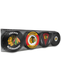 NHL Chicago Blackhawks Souvenir Hockey Puck Collector's 4-Pack