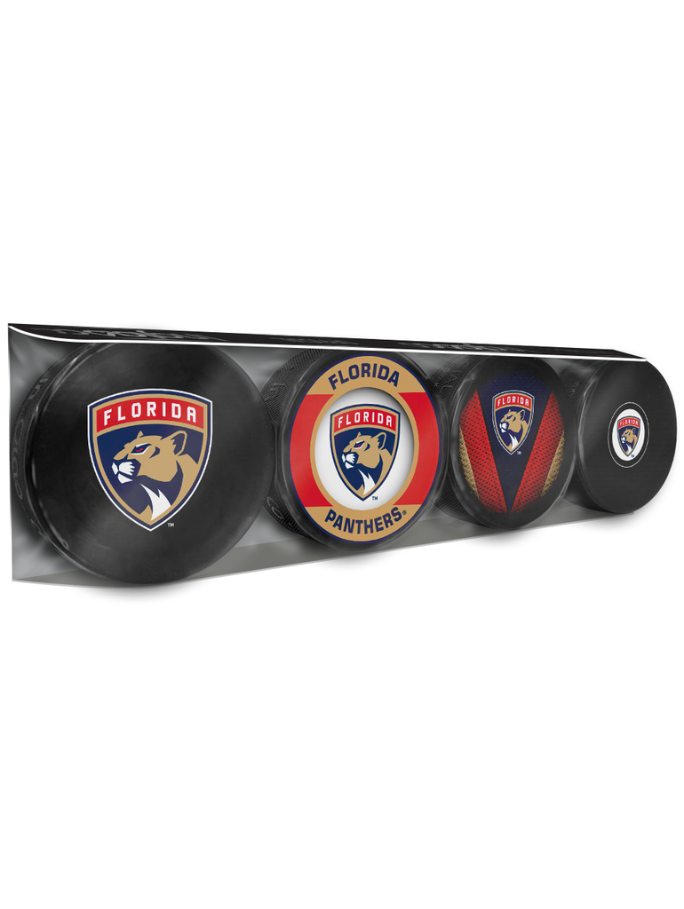 NHL Florida Panthers Souvenir Hockey Puck Collector's 4-Pack