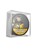 NHLPA Sidney Crosby #87 Pittsburgh Penguins 1000 Games Played Souvenir Hockey Puck In Cube