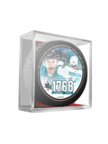 NHLPA Patrick Marleau #12 San Jose Sharks 1768 Games Played Most In The NHL Souvenir Hockey Puck In Cube
