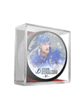 NHLPA Steven Stamkos #91 Tampa Bay Lightning Special Edition Glitter Puck In Cube