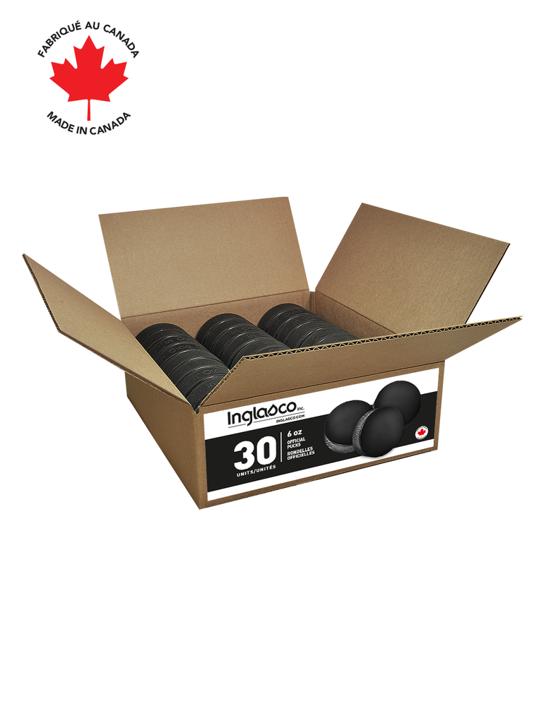 Box Of 30 Official Canadian Pro 6oz Hockey Pucks