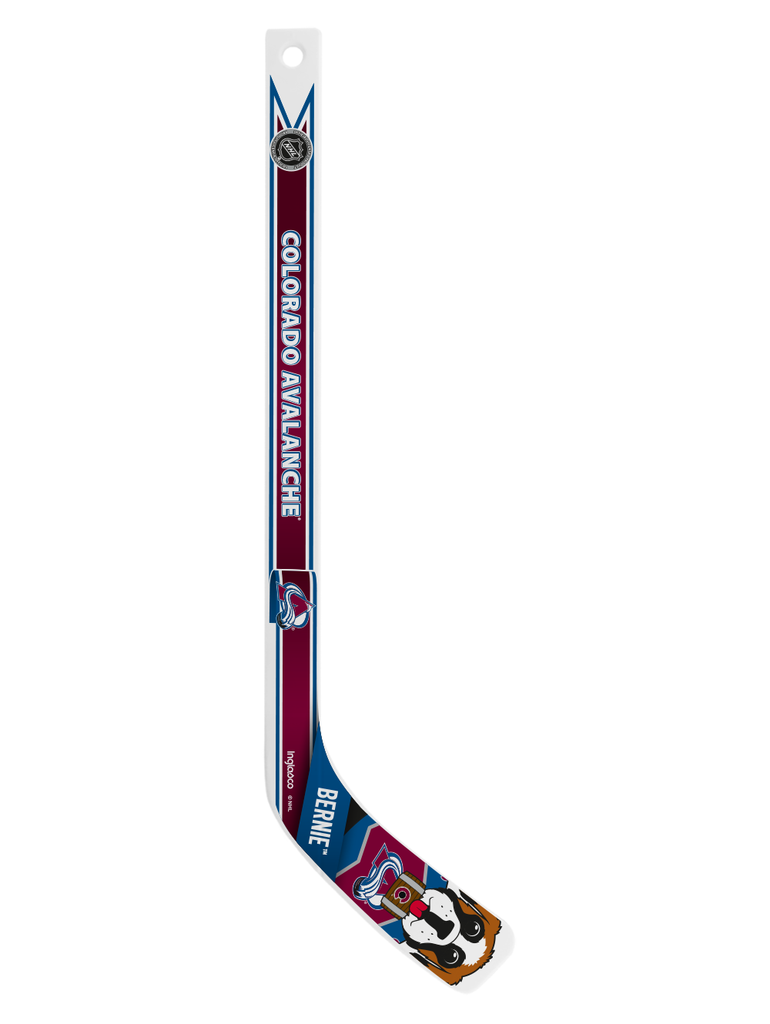 NHL Colorado Avalanche Mascot White Plastic Player Mini Stick