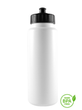 1000ml Tallboy Water Bottle With Black Pull-Top Lid
