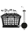 Coach Crate With Noodle Straw-Top Bottles: Includes 1 Black Sports Crate With 40 Black Slovakian 6oz Hockey Pucks And 16 White 1L Tallboy Bottles