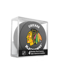 NHL Chicago Blackhawks Hockey Puck Drink Coasters (4-Pack) In Cube