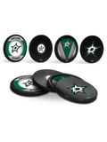 NHL Dallas Stars Hockey Puck Drink Coasters (4-Pack) In Cube