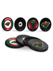 NHL Minnesota Wild Hockey Puck Drink Coasters (4-Pack) In Cube