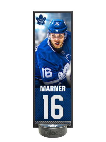 NHLPA Mitchel Marner #16 Toronto Maple Leafs Deco Plaque And Hockey Puck Holder Set