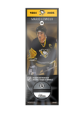 NHLAA Alumni Mario Lemieux Pittsburgh Penguins Deco Plaque And Hockey Puck Holder Set