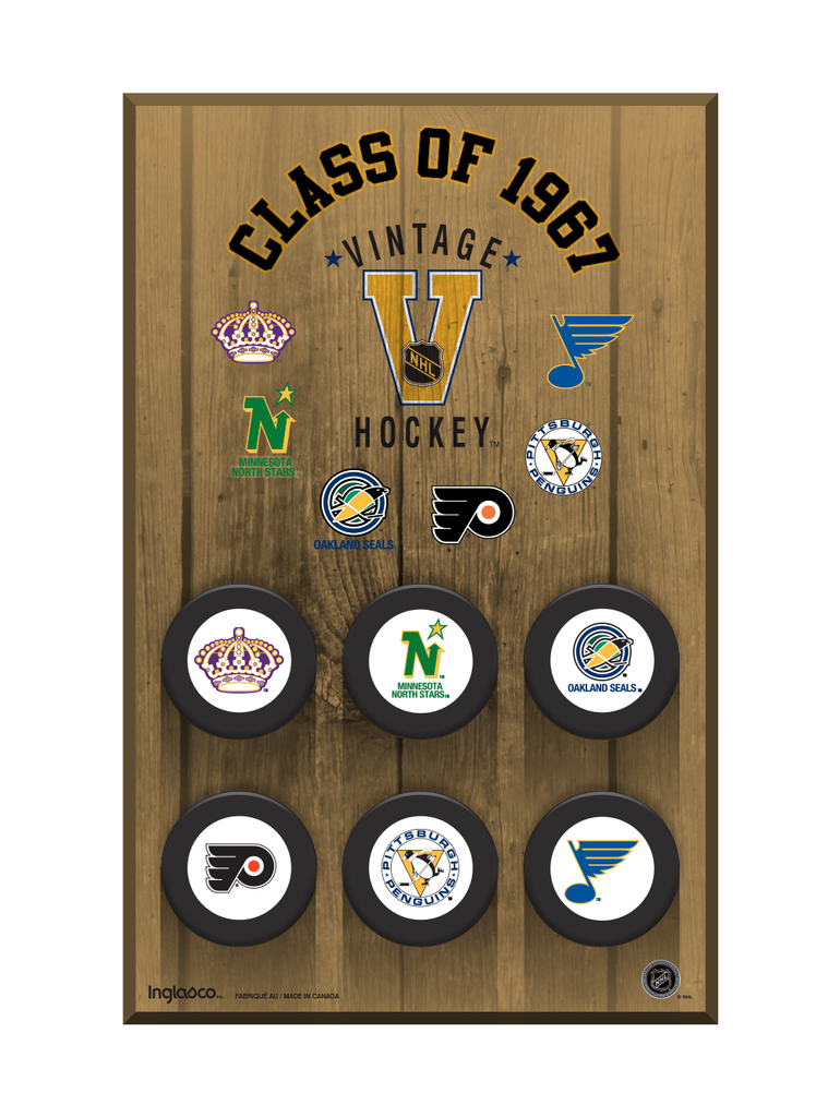 NHL Vintage Class Of 1967 Hockey Puck Wall Plaque