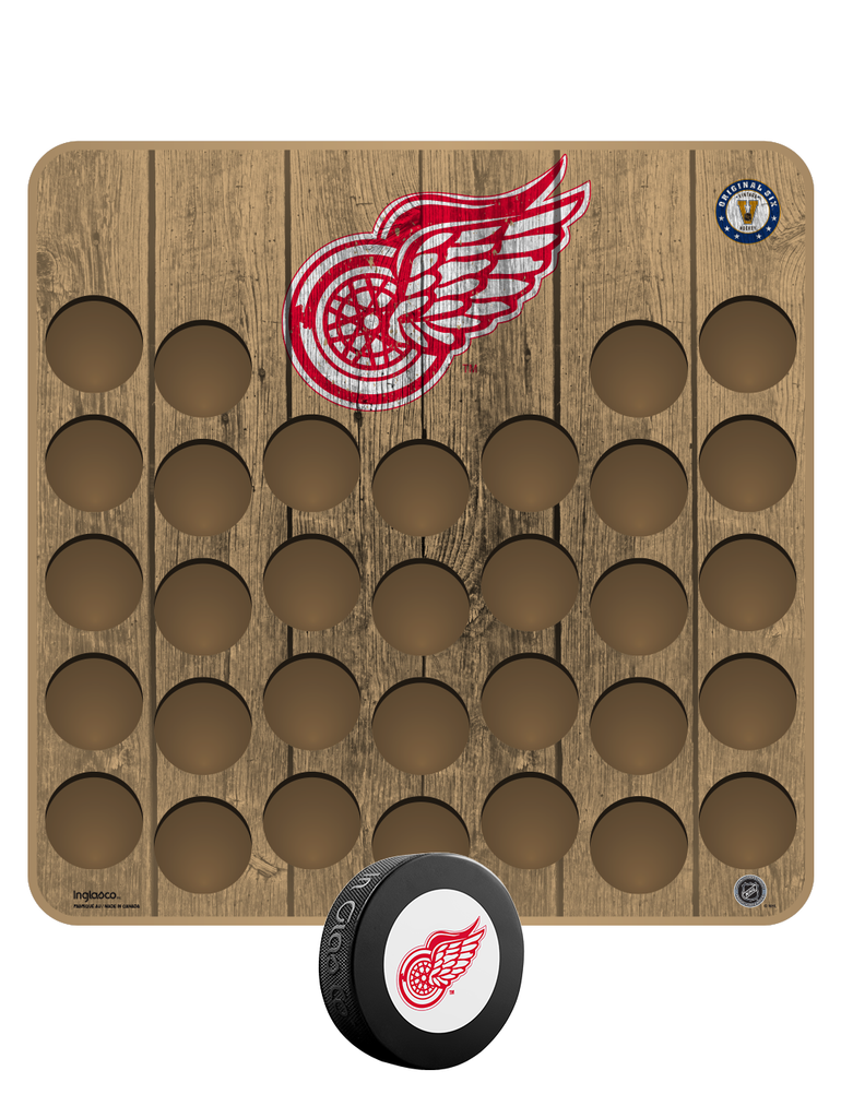 NHL Vintage Detroit Red Wings Hockey Puck Wall Plaque
