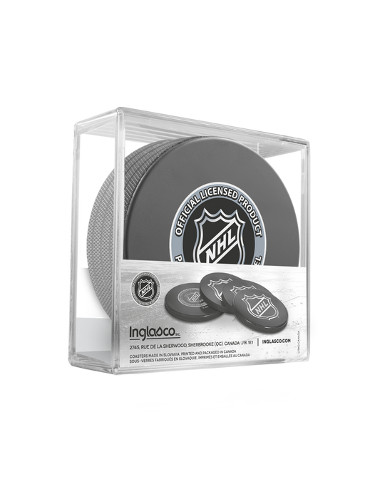 NHL Seattle Kraken Hockey Puck Drink Coasters (4-Pack) In Cube